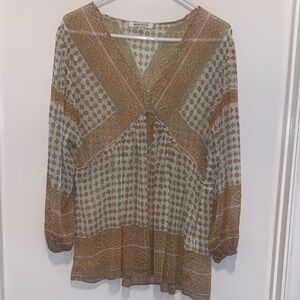 Rose & Olive Multicolor Patterned Blouse